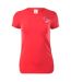 T-shirt Manches Courtes Femme Rouge Blanc Huari-1