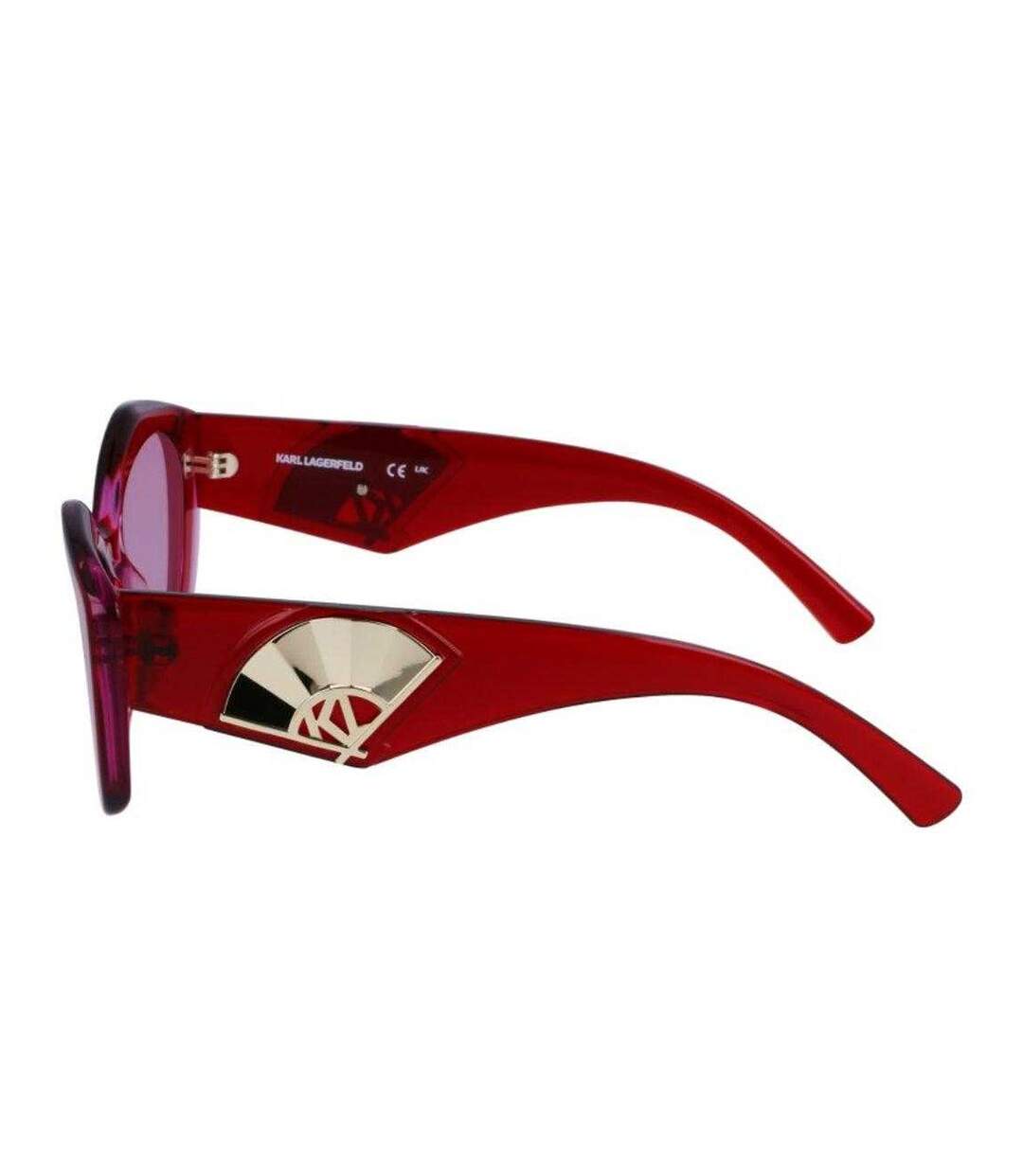 Lunettes De Soleil Motif/style Dégradé Femme Taille Unique Bordeaux Karl Lagerfeld-2
