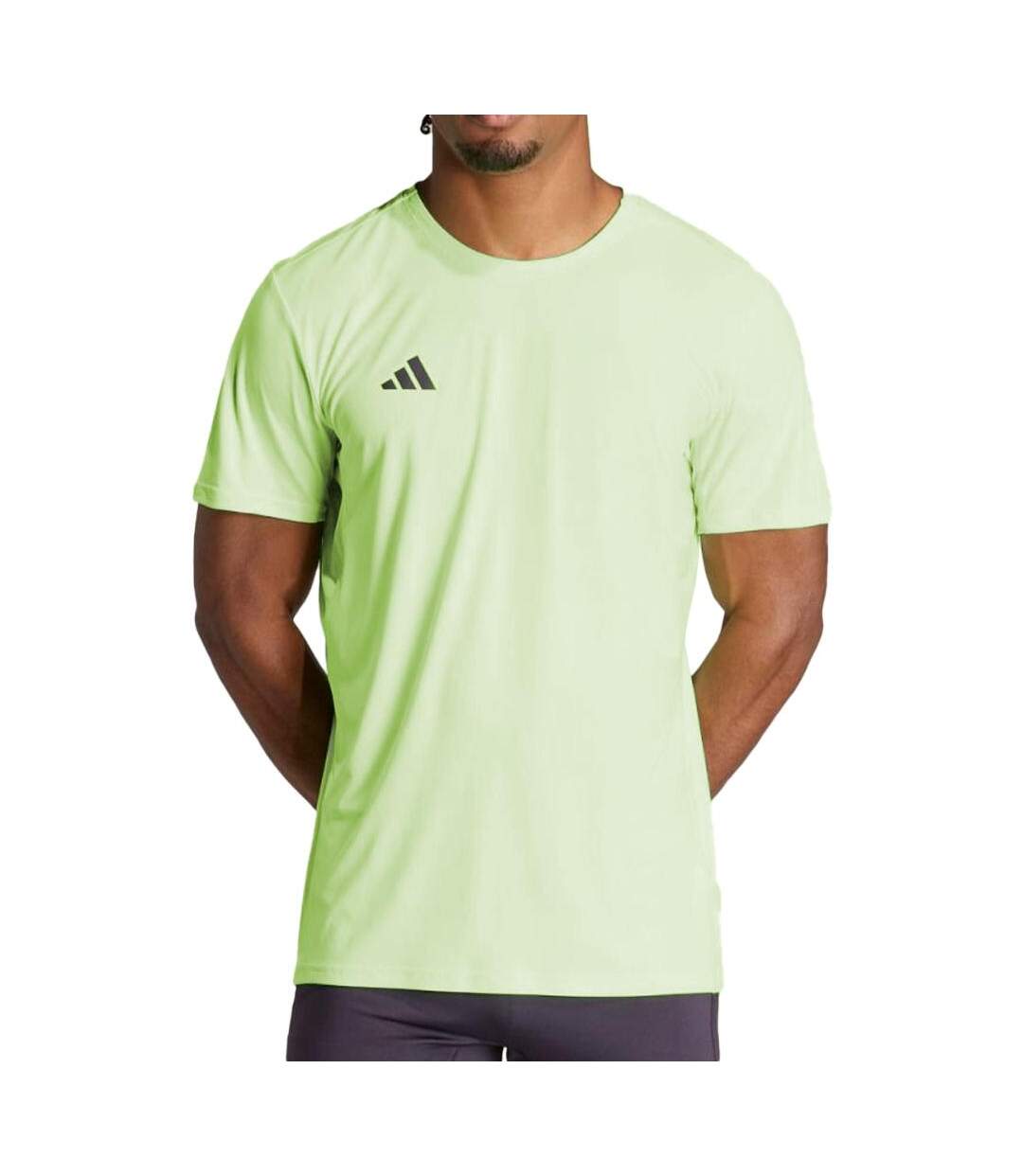 T-shirt Vert Homme Adidas Adizero - XXL-1