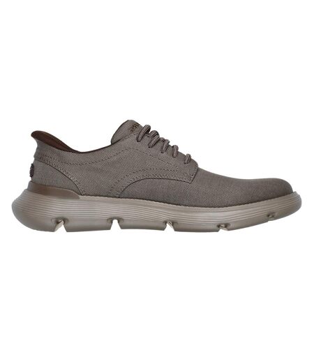 Mens garza clive slip-in trainers dark taupe Skechers