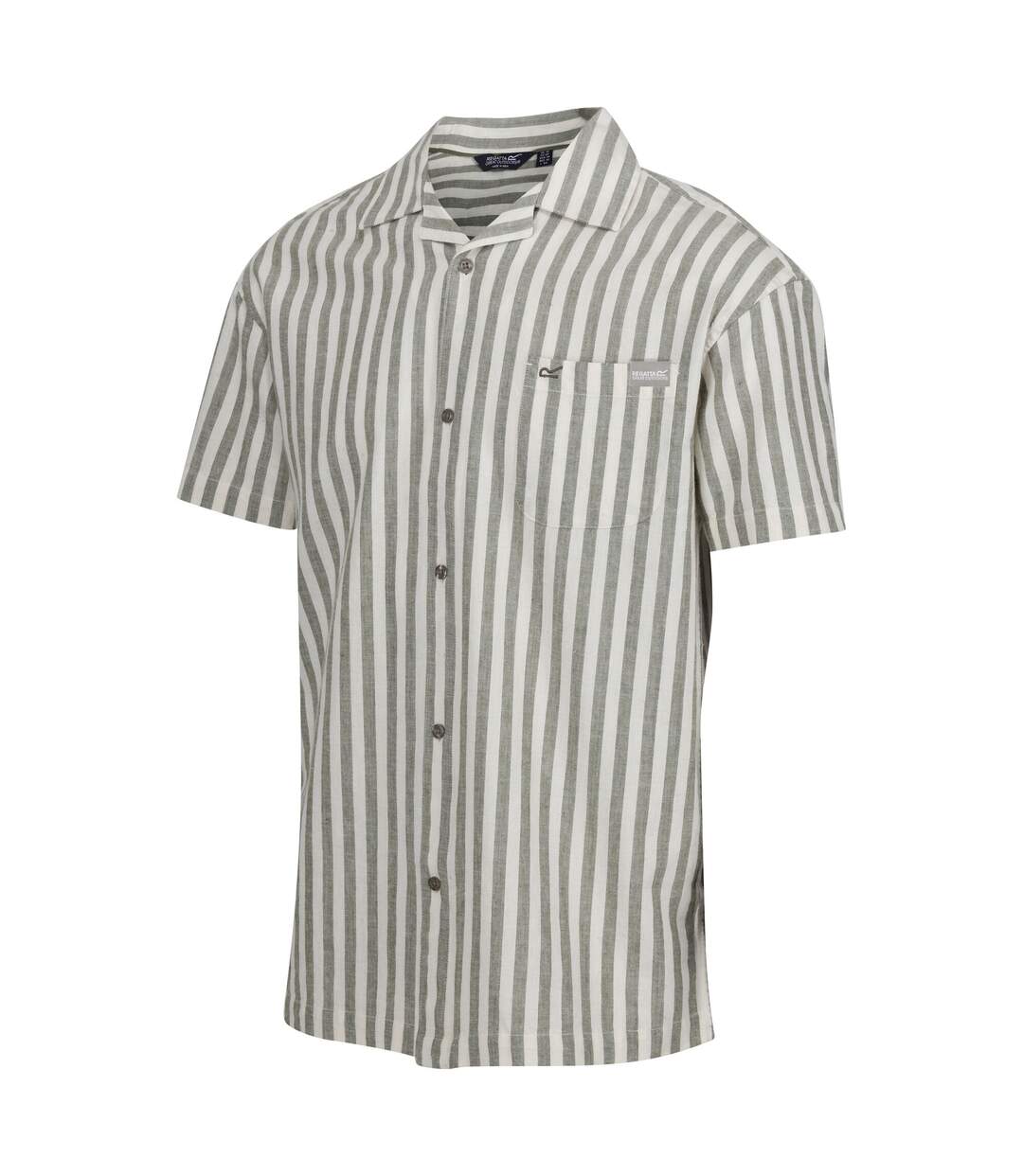 Chemise shorebay homme faune / blanc cassé Regatta-3