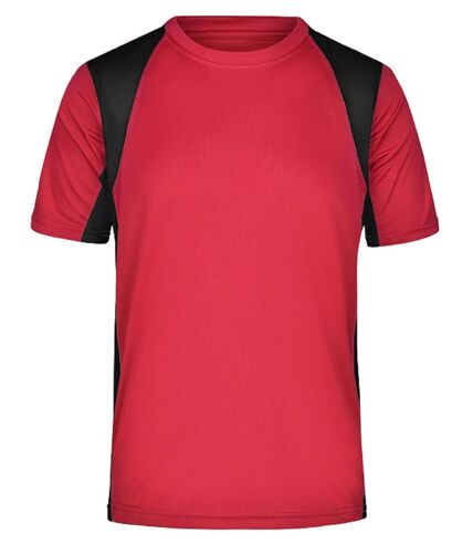 t-shirt running respirant JN306 - rouge - HOMME