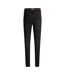 Womens/ladies Mile High Cotton Blend Super Skinny Jeans Black Levis-2