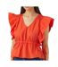 Blouse rouge femme yas 26037290-1