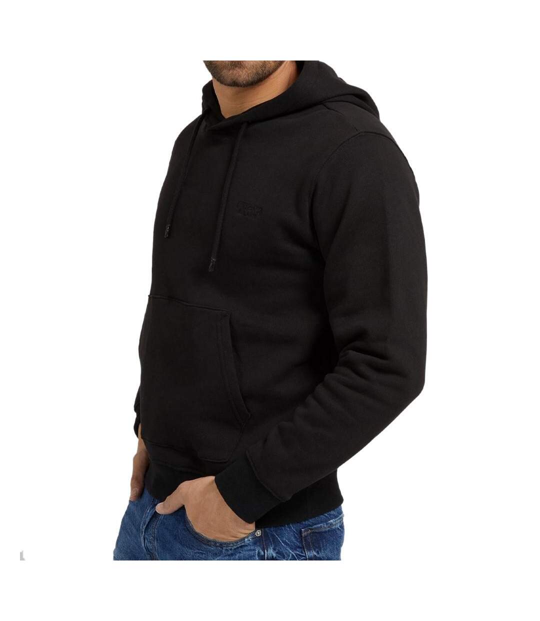 Sweat à capuche Noir Homme Guess Ander - L-1