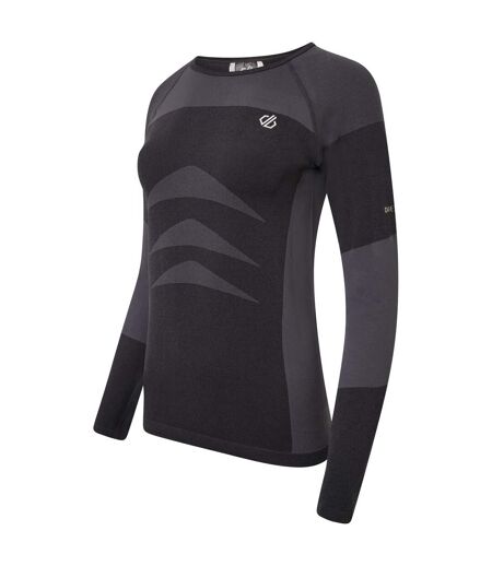Womens/ladies in the zone ii long-sleeved base layer top black Dare 2B