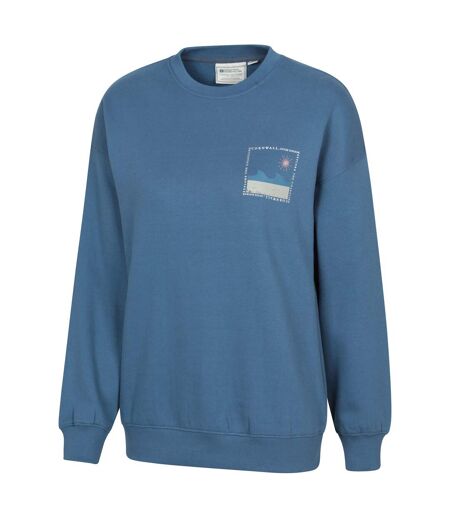 Sweat Conwall Femme Bleu Mountain Warehouse