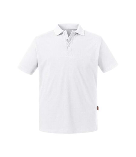 Polo manches courtes homme blanc Russell