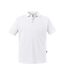 Polo manches courtes homme blanc Russell-1