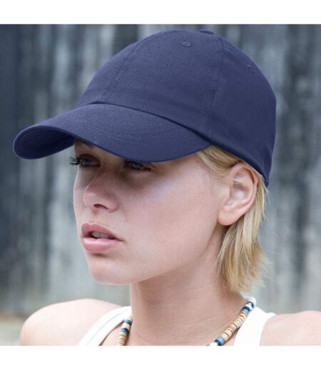 Casquette Unie Profil Bas Adulte Unisexe Bleu Marine Result