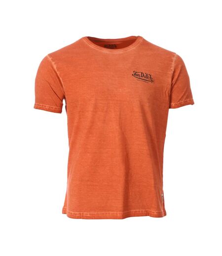 T-shirt Orange Homme Von Dutch TOUR