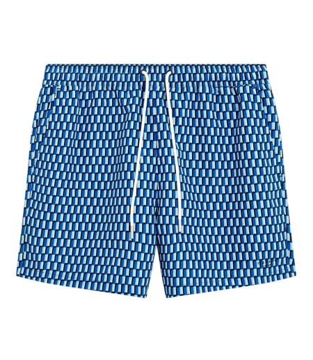 Mens Printed Swim Shorts Bright Blue Ted Baker