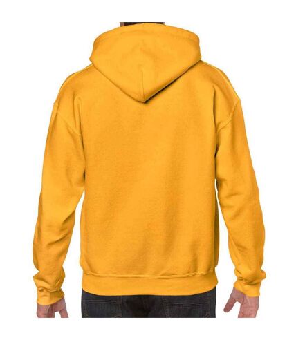 Unisex adult heavy blend hoodie gold Gildan