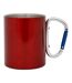 Mug En Acier Avec Poignée Mousqueton Taille Unique Rouge Regatta-2