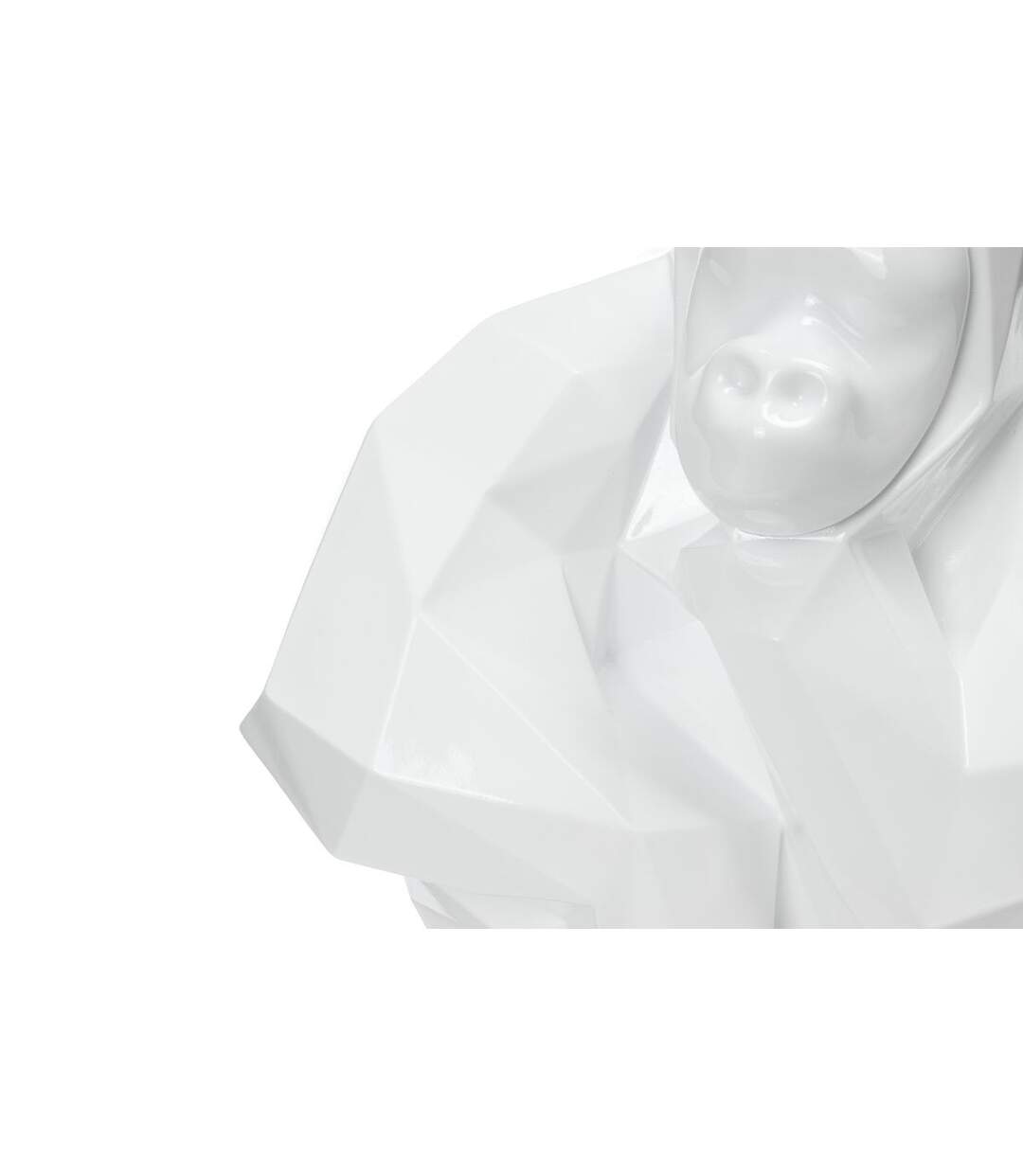 Statue Design Sculpture Kenya 50cm Blanc-3