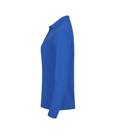 Polo Manches Longues Manhattan Femme Bleu Roi Clique