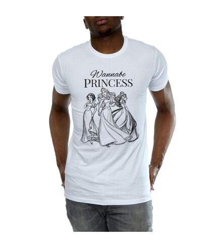Disney Princess Mens Wannabe Princess T-Shirt (White)