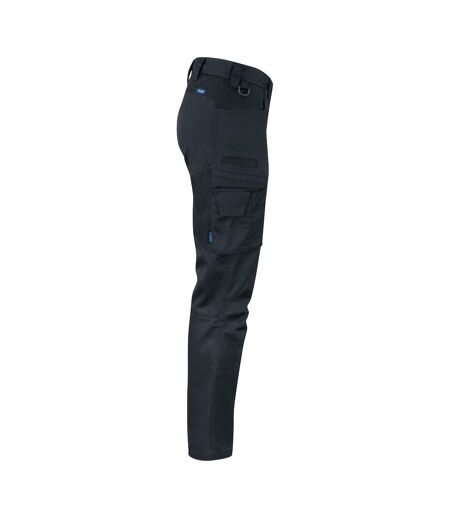 Womens/ladies Stretch Cargo Trousers Black Projob