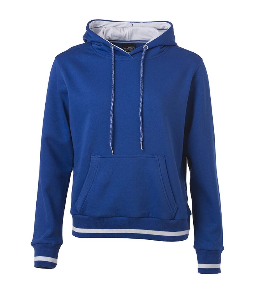 Sweat shirt à capuche femme - JN777 - bleu roi-1