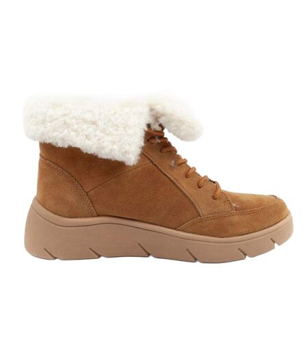 Bottines Stelvio Femme Marron Beige Crème Scholl