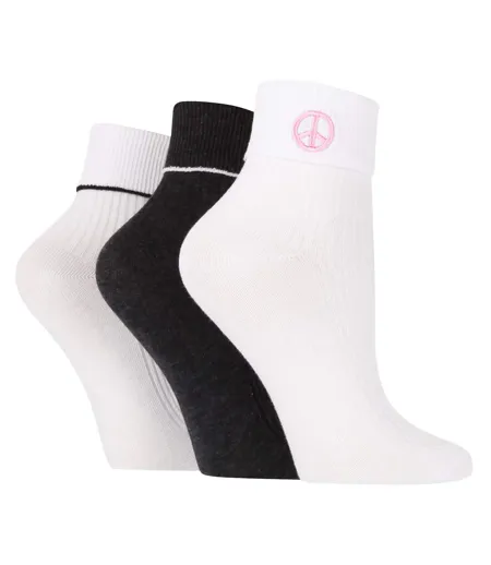 6 Pair Ladies Turn Over Lounge Socks