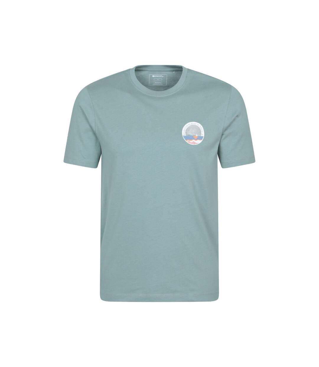 Mens brighton short-sleeved t-shirt pale green Mountain Warehouse-1