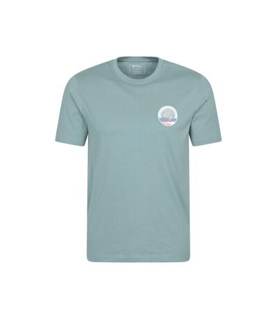 Mens brighton short-sleeved t-shirt pale green Mountain Warehouse