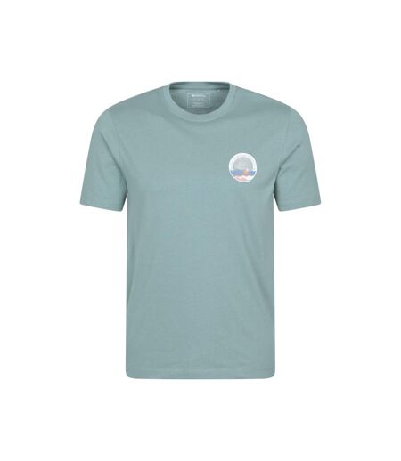 Mens brighton short-sleeved t-shirt pale green Mountain Warehouse