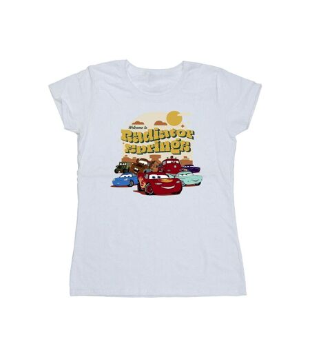 Disney - T-shirt CARS RADIATOR SPRINGS GROUP - Femme (Blanc) - UTBI14028