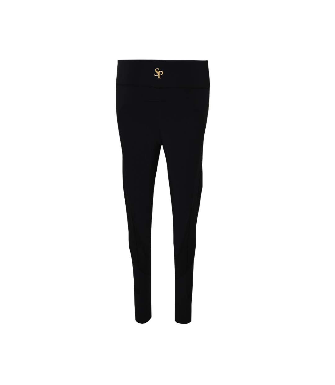 Womens ladies show rider active leggings black gold Supreme Products