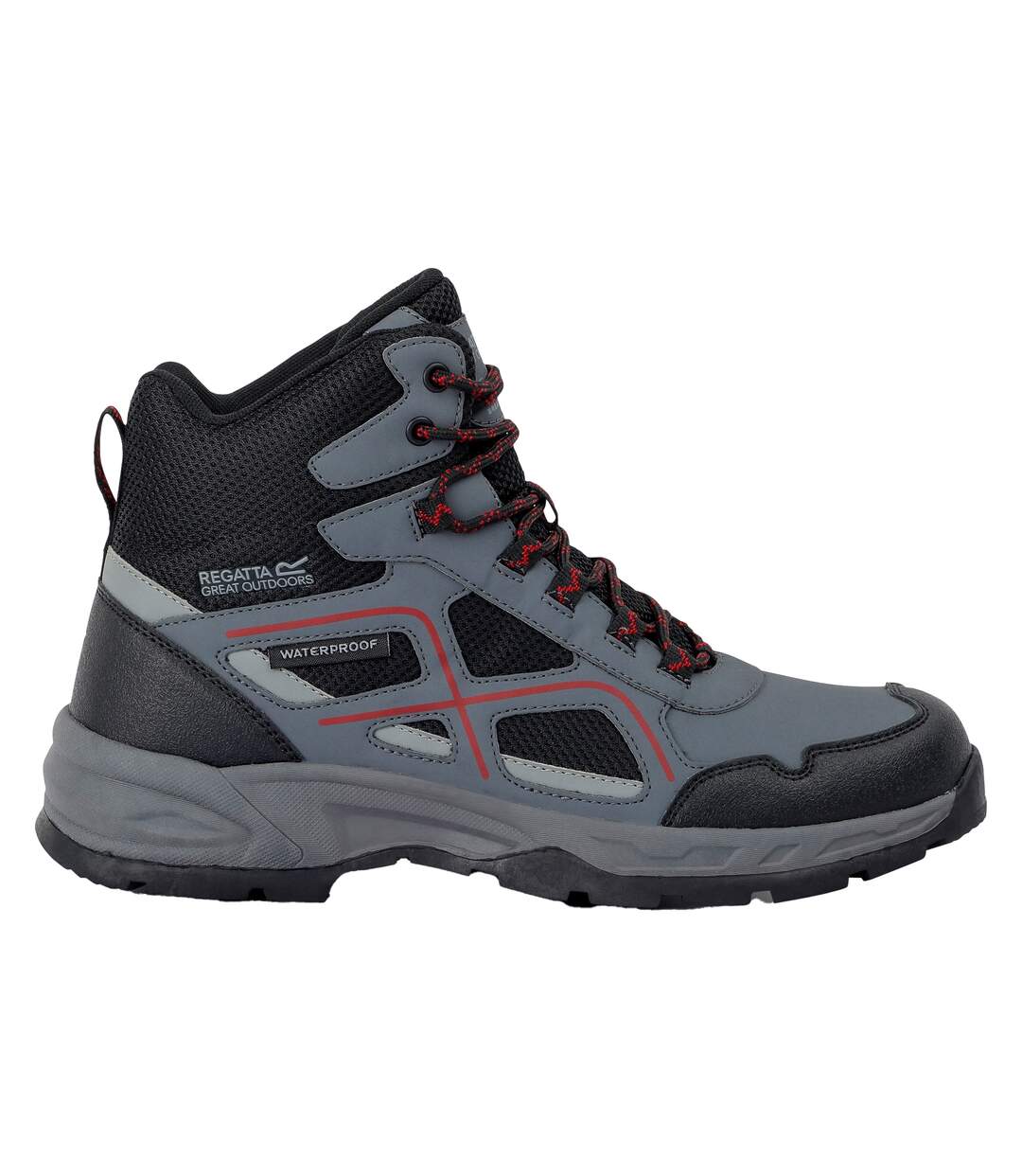 Bottines De Marche Vendeavour Homme Granite Rouge Regatta-4