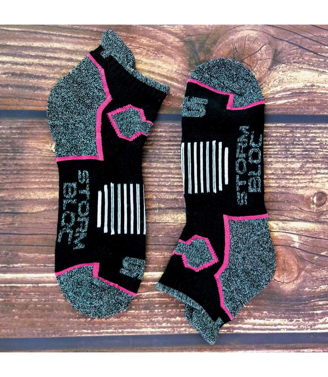 3 Pack Ladies Short Ankle Running Sports Socks with Arch Support-3