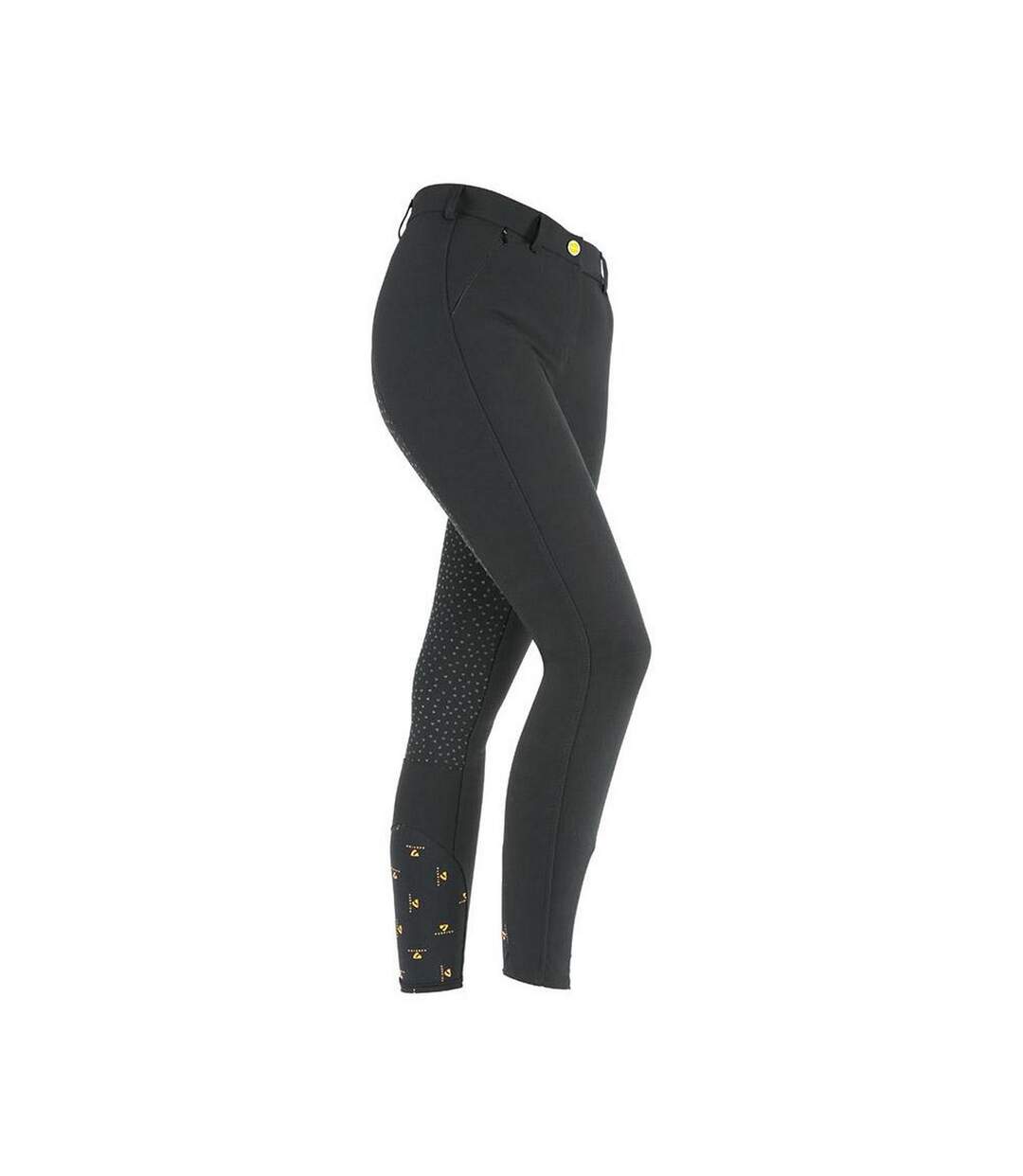 Womens/ladies Chapman Breeches Black Aubrion-1