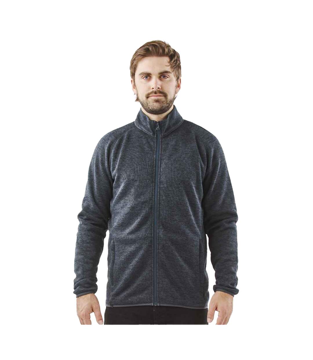 Mens Full Zip Fleece Jacket Navy Heather Stormtech-1