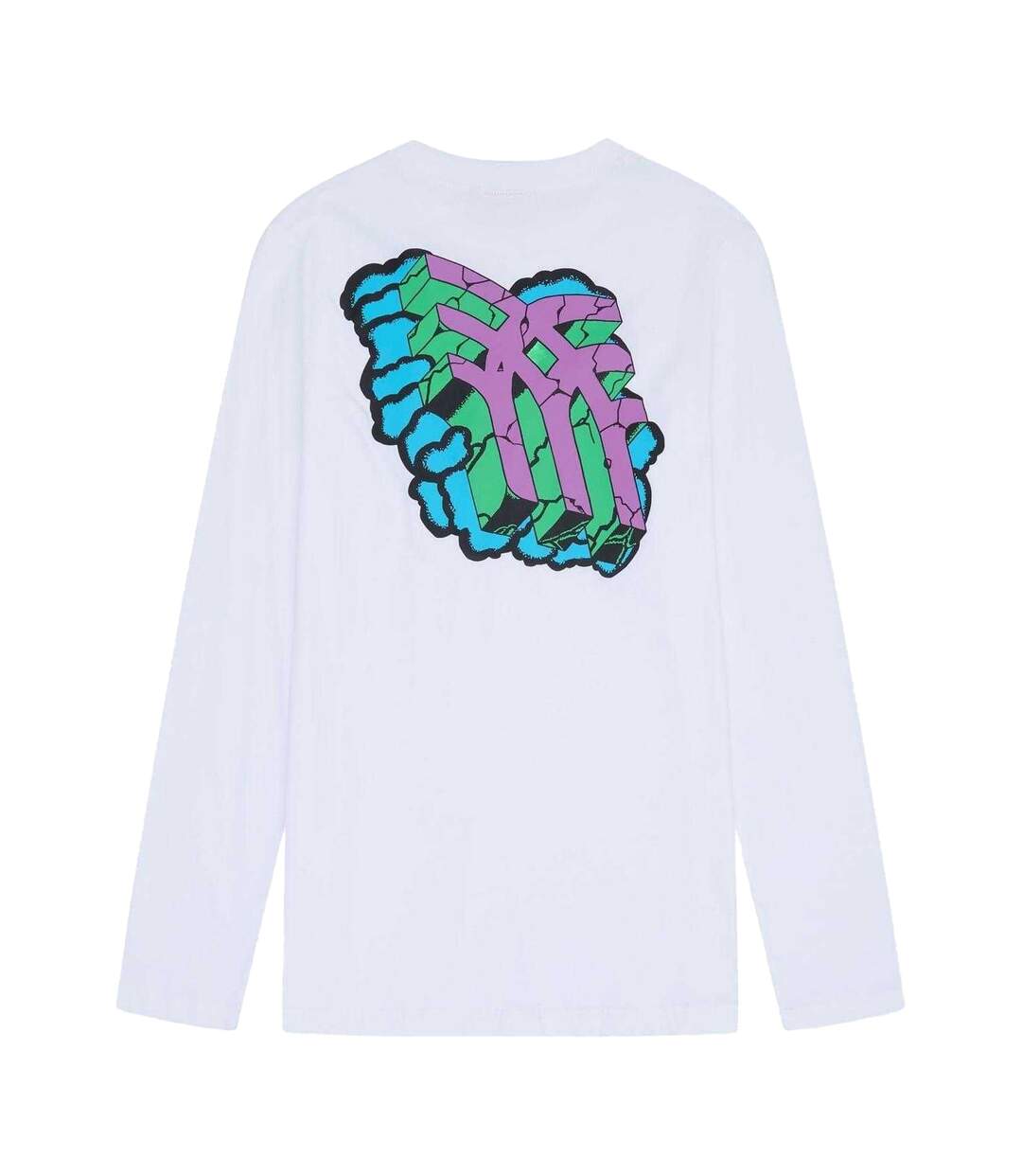 Mens Spencer Long-sleeved T-shirt White Fenchurch-2