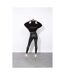 Lily Lane Womens/Ladies Kimora Borg Funnel Neck Hoodie (Black) - UTBG669-2