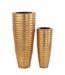 Lot de 2 Vases Déco en Métal Egypte 122cm Or-2