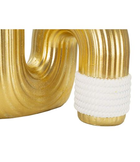 Vase Design en Résine Bann 25cm Or