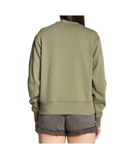 Sweat Kaki Femme Guess Original Fleece - XS