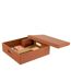 Boîte Jeux de Cartes & Échiquier Ezra 35cm Cognac-4