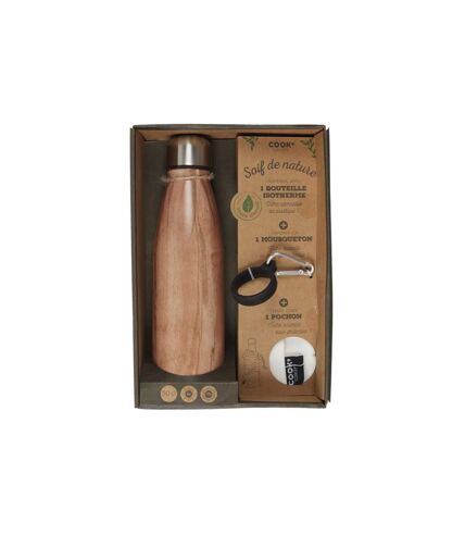 Coffret Bouteille Isotherme Conga 25cm Naturel