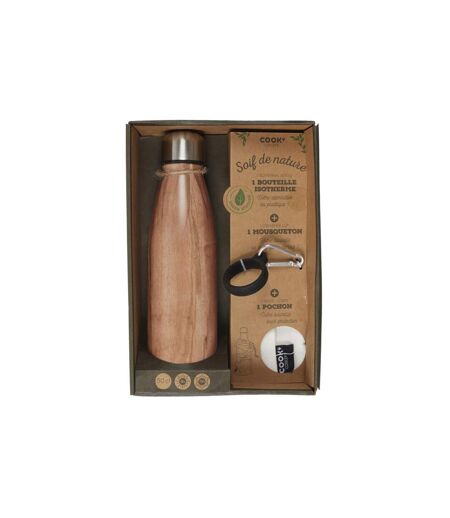 Coffret Bouteille Isotherme Conga 25cm Naturel