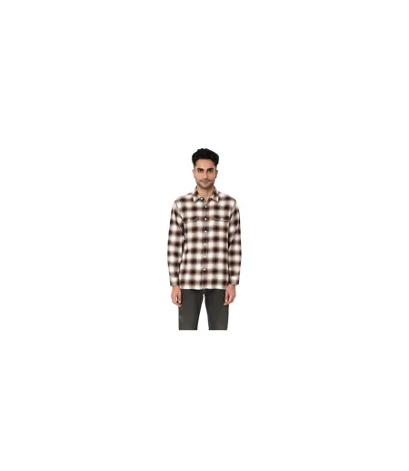 Chemise Motif/style Motif Écossais Worker Homme Crème Levis