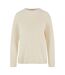 Sweat Motif/style Côtelé Femme Sable Blanc Urban Classics-1