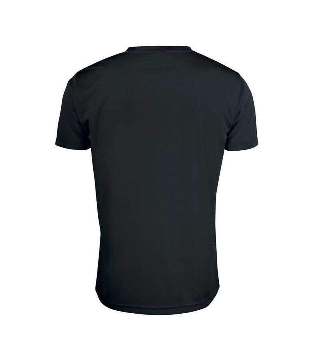Mens Basic Active T-shirt Black Clique-2