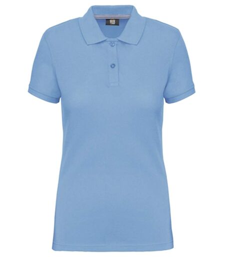 Polo manches courtes - Femme - WK275 - bleu ciel