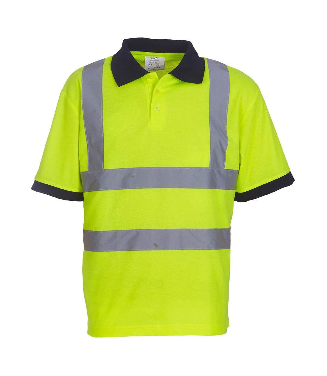 Polo haute visibilité hommes jaune Yoko-4