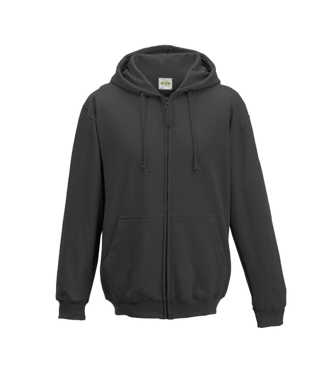 Sweatshirt à capuche et fermeture zippée homme noir / gris Awdis