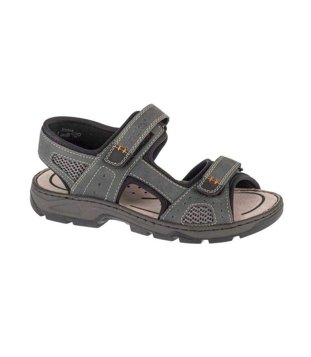 Sandales Style Logo Homme Gris Rieker-1