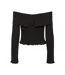 T-Shirt noir femme pieces jazmine-2